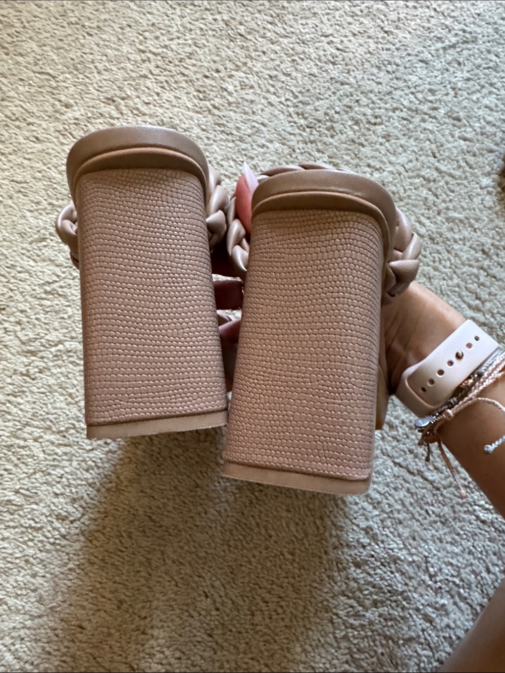 Dolce Vita Braided Strap High Block Heel Sandals - Picture 4 of 7